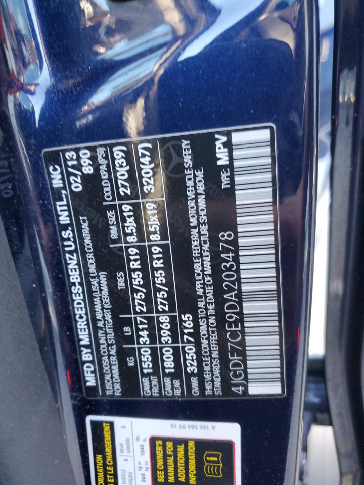 2013 MERCEDES-BENZ GL 450 4MATIC