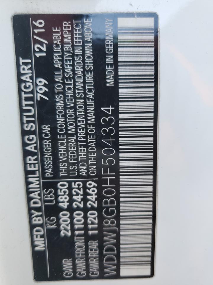 2017 MERCEDES-BENZ C 63 AMG