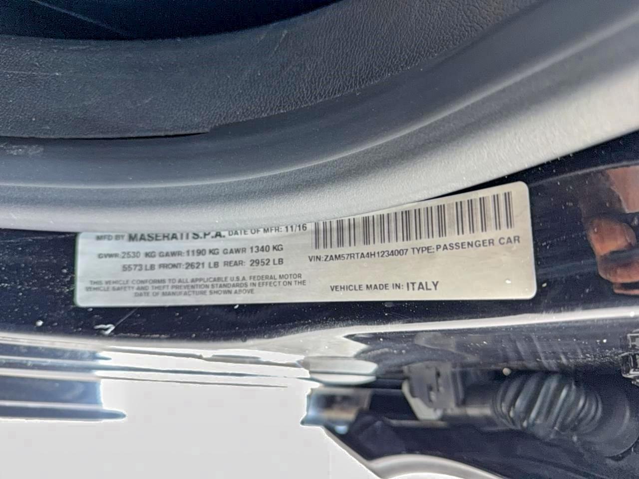 2017 MASERATI GHIBLI S